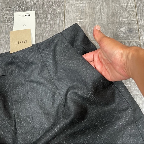 MOTF SHEIN Straight Leg Pant Work Size L black shimmer - Picture 8 of 14